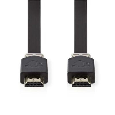 Platte High Speed HDMI-kabel met Ethernet | HDMI-connector - HDMI-connector | 2,0 m | Antraciet