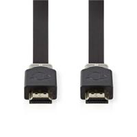 Platte High Speed HDMI-kabel met Ethernet | HDMI-connector - HDMI-connector | 2,0 m | Antraciet - thumbnail