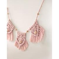 Macraméset, 10 stuks BOHO FOLIA beige - thumbnail