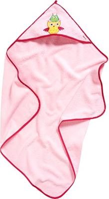 Playshoes badcape uiltje roze Maat