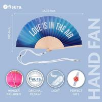 Houten waaier Love Is In The Air - thumbnail