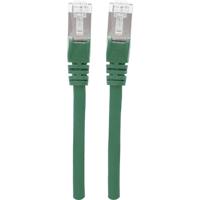 Intellinet 350648 RJ45 Netwerkkabel, patchkabel CAT 6A S/FTP 5.00 m Groen Folie afscherming, Afscherming gevlochten, Halogeenvrij 1 stuk(s) - thumbnail