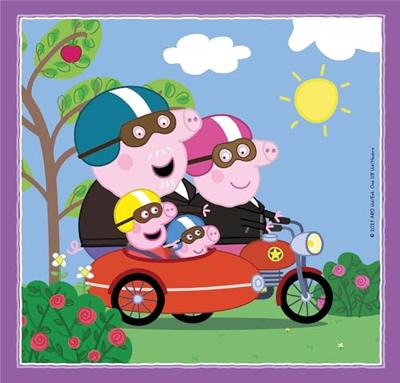 Clementoni legpuzzel super color vierkant peppa pig, 3x48st.