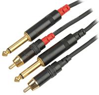 Cordial CFU 6 PC Adapterkabel Tulp M-Jack M Stereo 6m - thumbnail