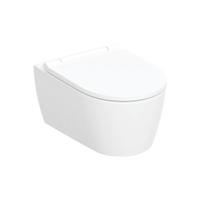 Geberit ONE pack Wandcloset - diepspoel - turboflush - 37x54cm - closetzitting - Designafdekking glansverchroomd/wit - KeraTect - mat wit 500.202.jt.1 - thumbnail