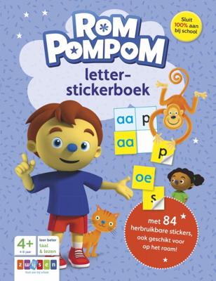 Rompompom letter-stickerboek Rompompom letter-stickerboek