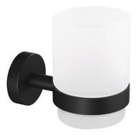 tesa MOON BLACK Handdoekhouder 2 handdoekstangen Lijm Metaal - thumbnail