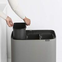 brabantia Bo Touch Bin 127229 Afvalbak 33 l Staal (l x b x h) 312 x 540 x 680 mm Grijs 1 stuk(s) - thumbnail