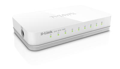 D-Link GO-SW-8GE - Switch - niet beheerd - 8 x 10/100/1000 - Desktop