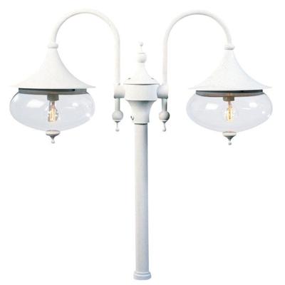 Lantaarnpaal armatuur Libra staand 2-lichts exclusief paal wit 620-250 Lantaarnpaal armatuur Libra staand 2-lichts exclusief paal wit 620-250