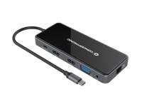 Conceptronic DONN15G notebook dock & poortreplicator Bedraad USB 3.2 Gen 1 (3.1 Gen 1) Type-C Grijs - thumbnail