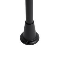 QAZQA Staande buitenlamp zwart met smoke 100 cm IP44 - Charlois - thumbnail