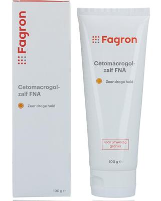 Fagron Cetomacrogol zalf FNA doos en bijsluiter 100 Gram Fagron Cetomacrogol zalf FNA doos en bijsluiter 100 Gram
