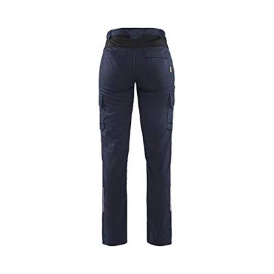 Blåkläder Dames industrie werkbroek stretch/elastiek 71441832 | Donker marineblauw/Zwart | Maat 42 - 7330509763032