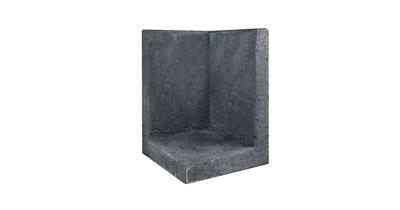 L-element hoek zwart 40x40x60 cm Gardenlux - Gardenlux