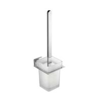 Toiletborstelhouder Sapho Apollo Hangend 10.7x38.5 cm Chroom / Melkglas Sapho - thumbnail