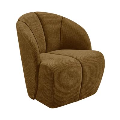 WOOOD Draaifauteuil 'Mojo' Geweven Rib, kleur Honing Geel