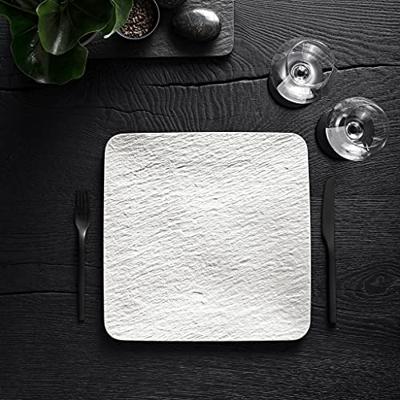 VILLEROY & BOCH - Manufacture Rock Blanc - Vierkant bord 32cm