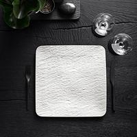VILLEROY & BOCH - Manufacture Rock Blanc - Vierkant bord 32cm - thumbnail