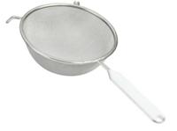 Metaltex Zeef 20 cm Staal/Kunstrof Wit - thumbnail