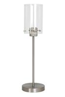 Light & Living Tafellamp 'Vancouver', nikkel satijn-glas - thumbnail