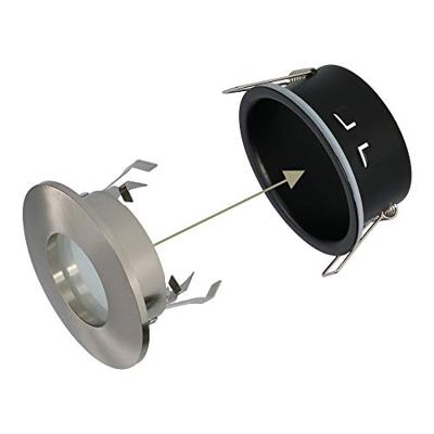 Set van 6 Vegas - LED Inbouwspots - 5 Watt 400 lumen - 4000K Neutraal wit - GU10 - Dimbaar - Rond - IP44 voor badkamer, buiten en binnen - RVS - thumbnail