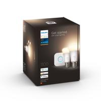 PHILIPS Hue White - Starterkit slimme LED lamp - 9.5W - E27 - Pak van 2 - thumbnail