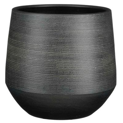 Mica Decorations Pot Evora 30x28cm zwart