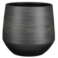Mica Decorations Pot Evora 30x28cm zwart - thumbnail