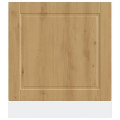Vaatwaspaneel Porto 60x1,5x67 cm bewerkt hout artisanaal eiken