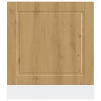 Vaatwaspaneel Porto 60x1,5x67 cm bewerkt hout artisanaal eiken - thumbnail