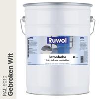 Ruwol Betonverf Gebroken Wit (RAL 9010) 20 liter - thumbnail