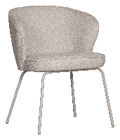 WOOOD Eetkamerstoel 'Admit' Geweven, kleur Pebble - thumbnail