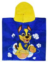 Nickelodeon Badponcho Paw Patrol 100 Cm Katoen Blauw/geel - thumbnail