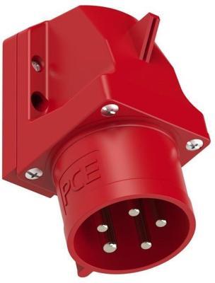 GP CEE 5P/32A/400V opb wcd rood met pennen en fasewisselaar - 6313178