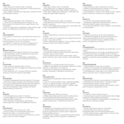 VidaXL Bedhekje peuter 102x42 cm blauw