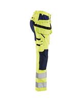 Blåkläder Dames werkbroek High-Vis met stretch 71631811 | High-Vis Geel/Marineblauw | Maat 44 - 7330509615249 - thumbnail
