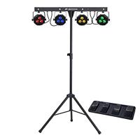 JB Systems Liveset 2 met 4 RGB LED-parren & 4 stroboscopen op statief - thumbnail