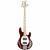 Sterling by Music Man StingRay Ray4 HH Candy Apple Red elektrische basgitaar - thumbnail