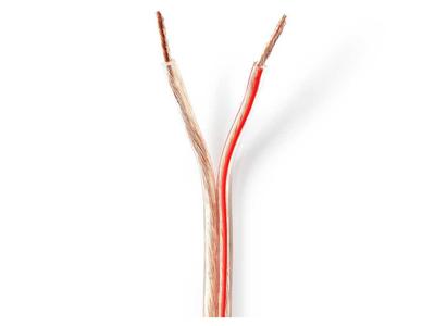 Speaker-Kabel | 2x 2,50 mm2 | 25,0 m | Op Rol | Transparant