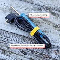 Label the Cable LTC 1130 19 inch Klittenband kabelbinder Geel, Blauw, Rood - thumbnail