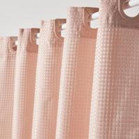 Wafel Douchegordijn - Roze - Polyester - 180 x 200 cm - 12 Haken - UTILITY - TODAY - thumbnail