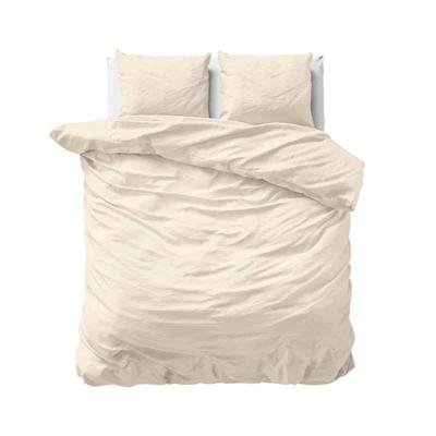 Primaviera Deluxe Uni Satijn Dekbedovertrek Zand 200 x 200/220 cm