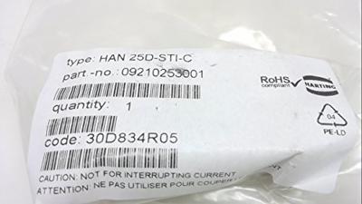 HARTING 09210253001 Pin-inzetstuk Han® D 25 + PE Crimpen 1 stuk(s) HARTING 09210253001 Pin-inzetstuk Han® D 25 + PE Crimpen 1 stuk(s)
