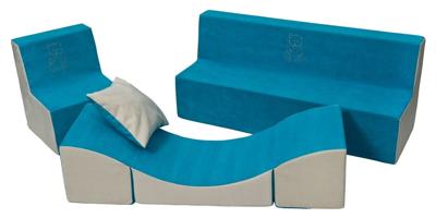 Viking Choice  Peuter meubelset compleet blauw & beige