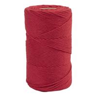 Creativ Company Macramé koord, l: 198 m, d 2 mm, rood, 330 gr/ 1 rol - thumbnail