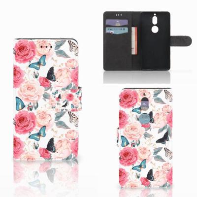 Nokia 7 Hoesje Butterfly Roses Nokia 7 Hoesje Butterfly Roses