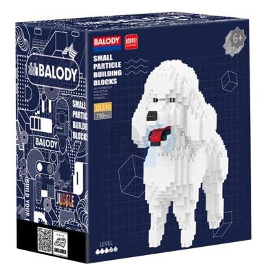 Balody poedel hond met nanoblocks mini lego bouwstenen 790 onderdelen