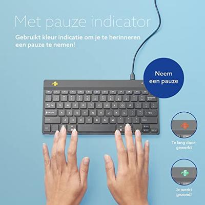 R-Go Compact Break ergonomisch toetsenbord, azerty