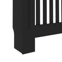 Radiatorombouw 112x19x81 cm MDF zwart - thumbnail